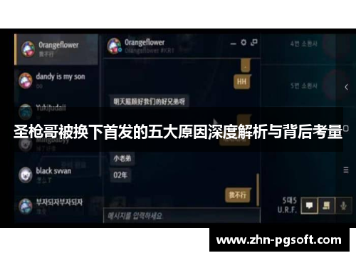 圣枪哥被换下首发的五大原因深度解析与背后考量